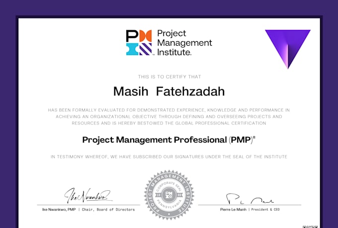 manage your IT or business project as a pmp certified project manager